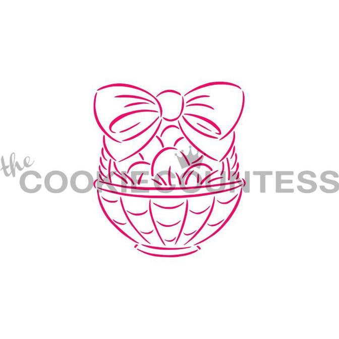 Easter Basket Paint Your Own Cookie Stencil