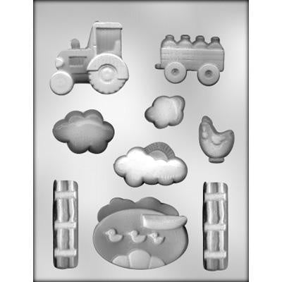 Farming Scene Chocolate Mold