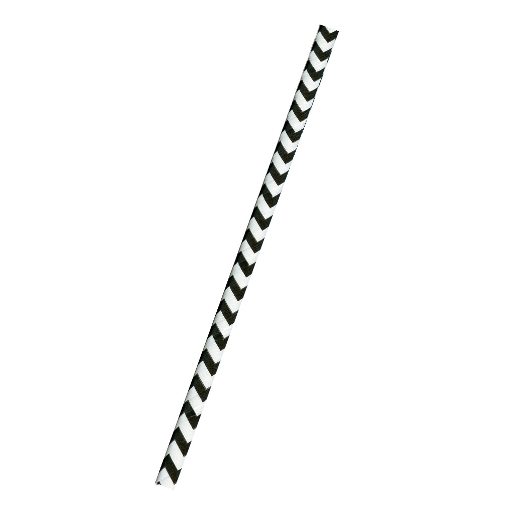 Celebakes Cake Pop Straws - Black Chevron
