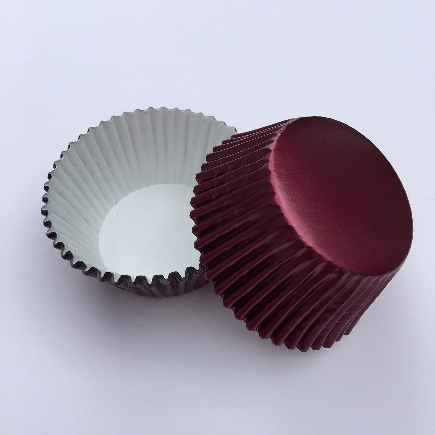 Burgundy Foil Baking Cups - 50ish Cupcake Liners