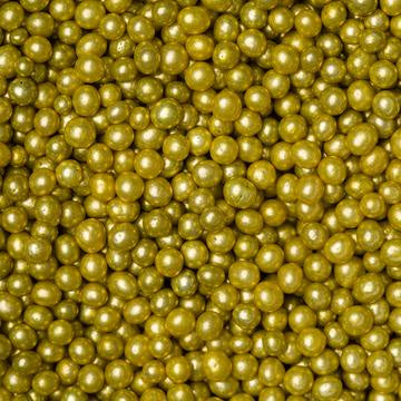 4MM Gold Dragees - Decorative Use Only
