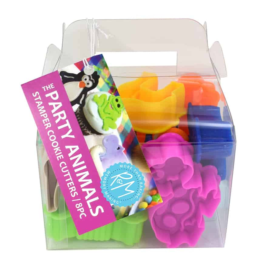 Party Animals Stamper Cookie Cutters, 8pc