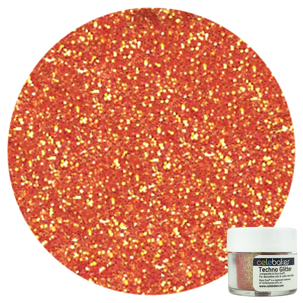 Celebakes Pumpkin Techno Glitter