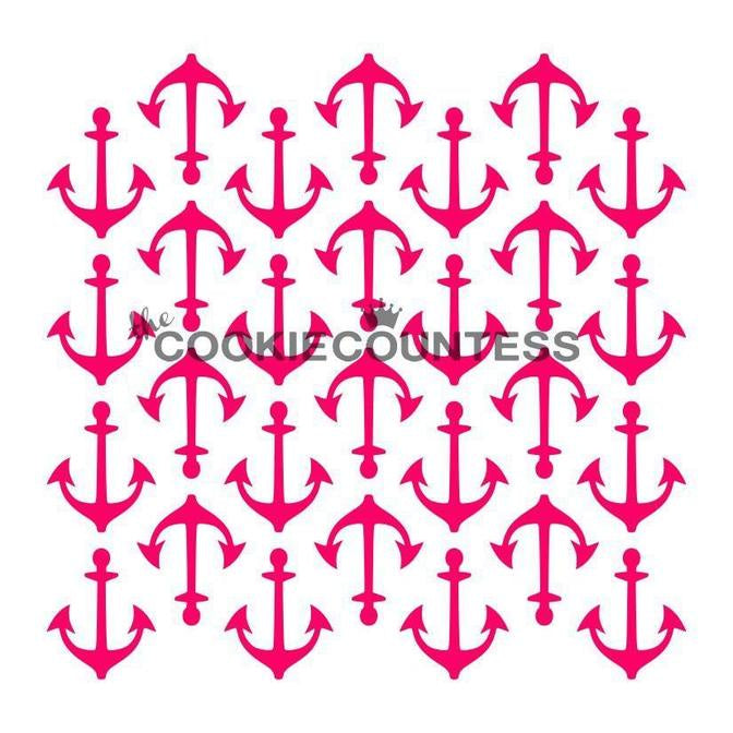 Anchor Background Stencil