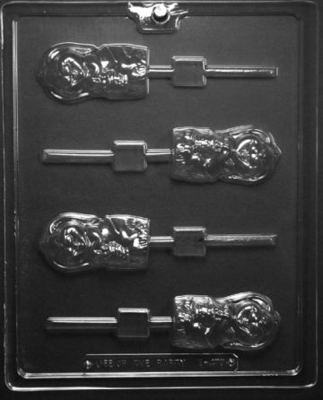 Easter Bunny with Basket Lollipop Chocolate Mold