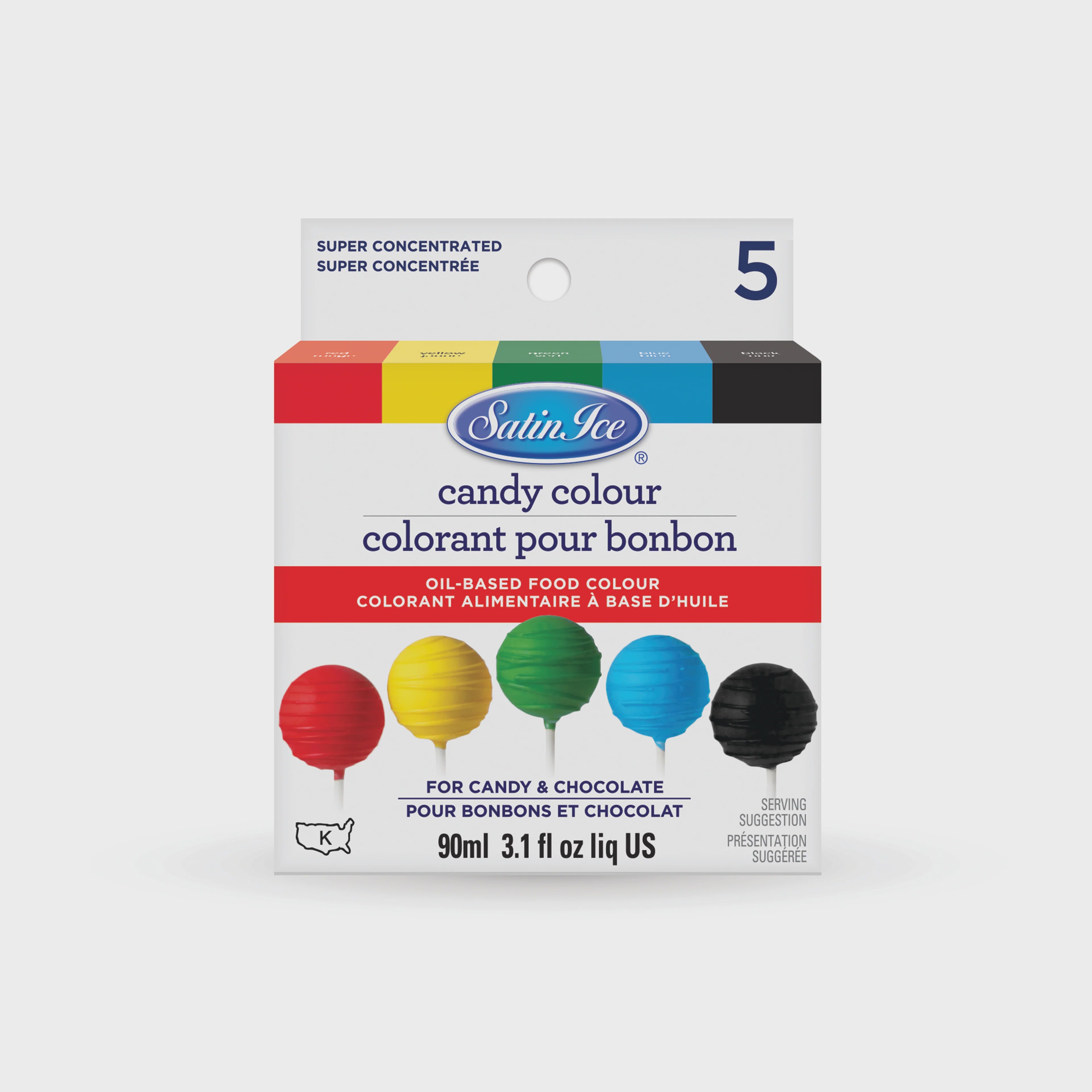 Satin Ice Food Color Markers, Primary Brush Tip