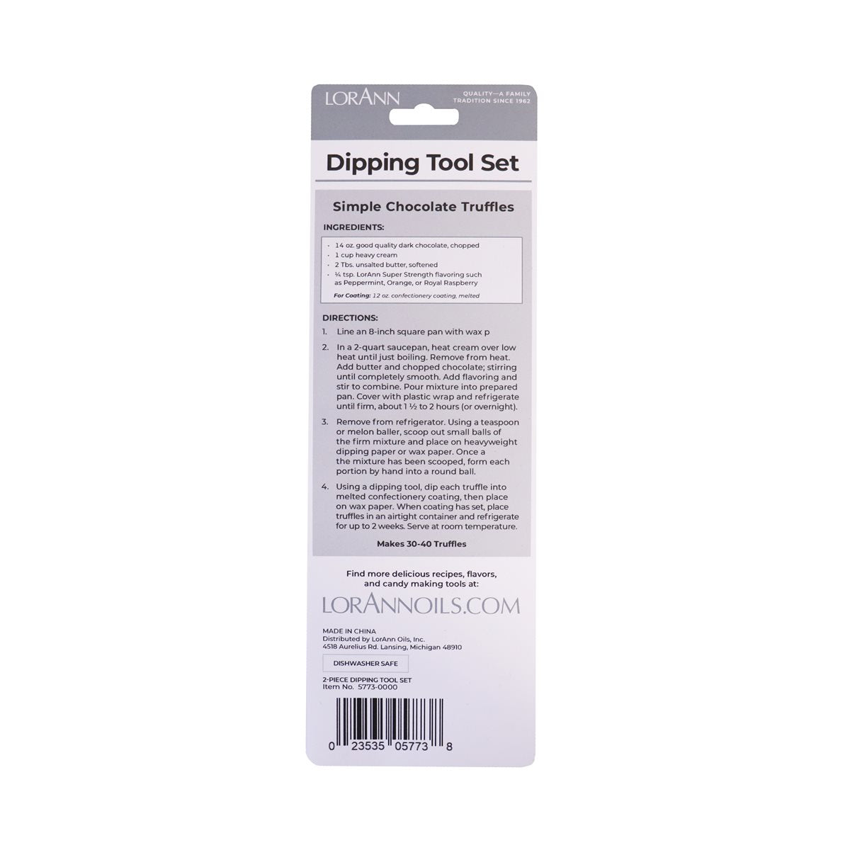 2 Piece Candy Dipping Tool Set