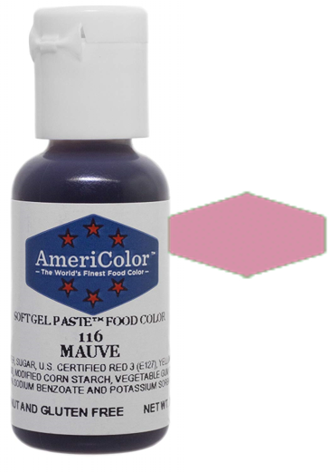 Mauve, Americolor Soft Gel Paste Food Color, .75oz