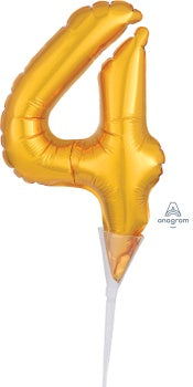 Air Filled, Gold Number 4 Cake Pick