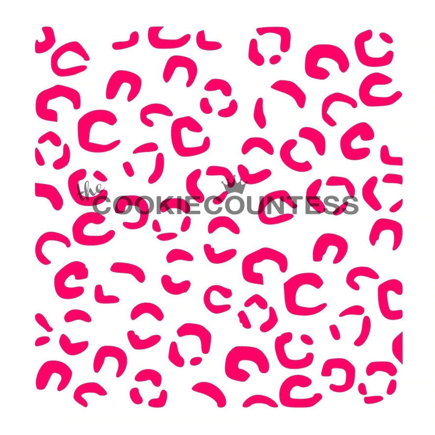 Cheetah Print Stencil