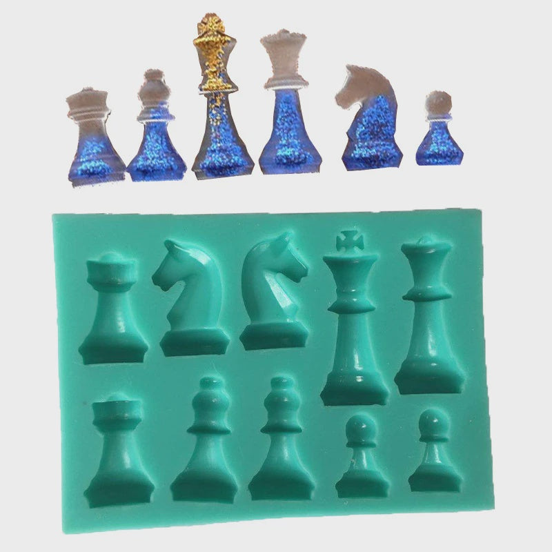 Small Chess Piece Silicone Mold – Frans Cake and Candy