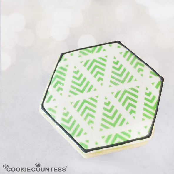 Chevron Trees Stencil