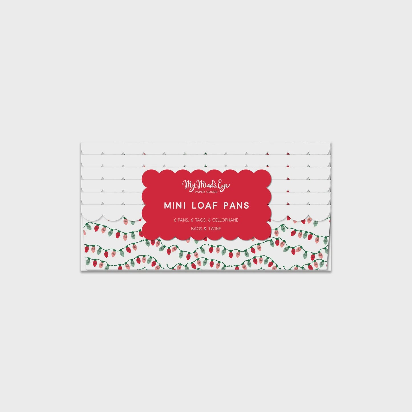 Christmas Bulbs Disposable Mini Loaf Pan