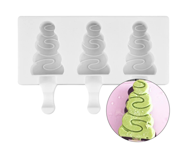 Cakesicle Mold - Christmas Tree - 3 Cavity