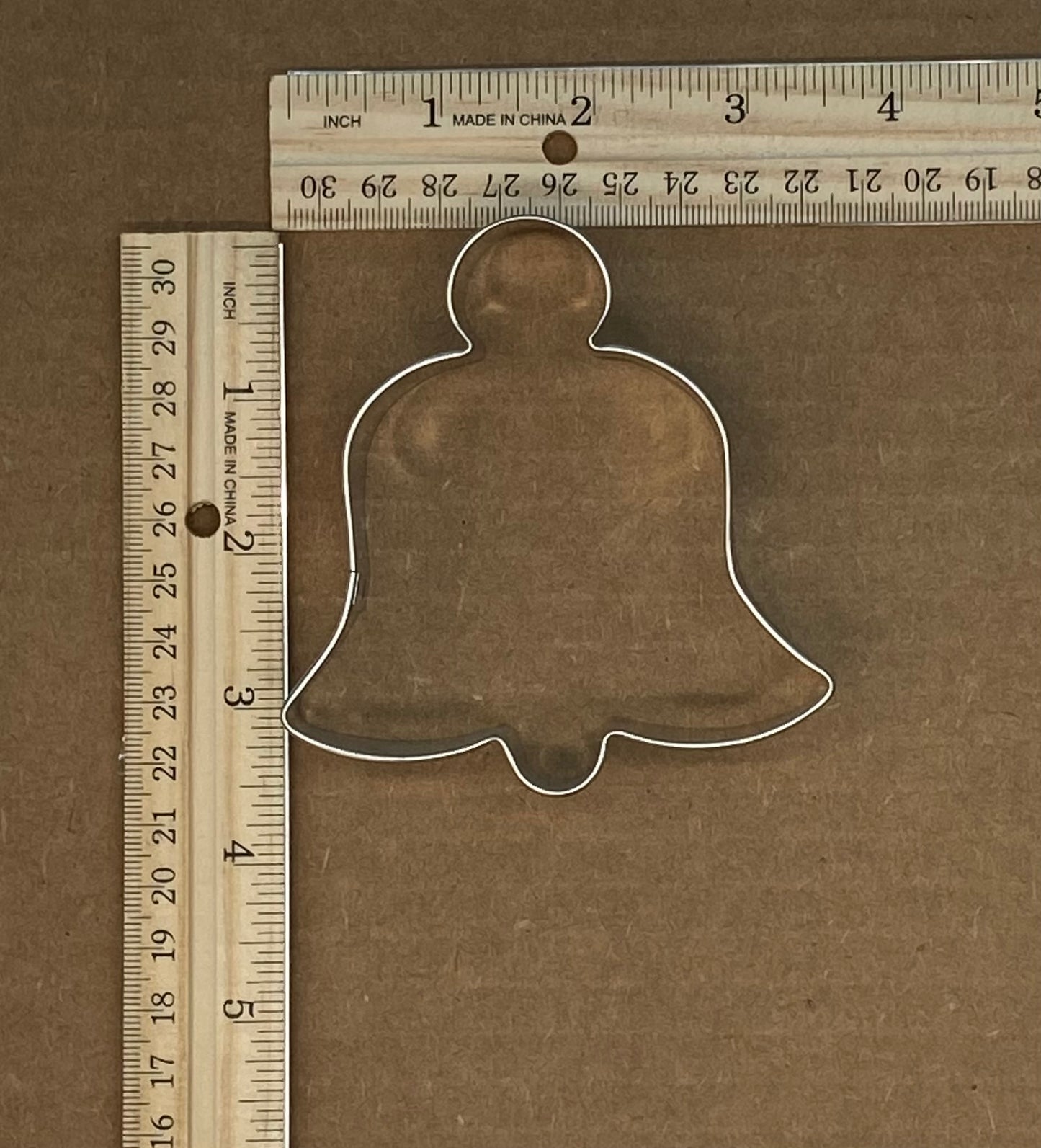 Christmas Church Bell Cookie Cutter 3 1/2" x 3"