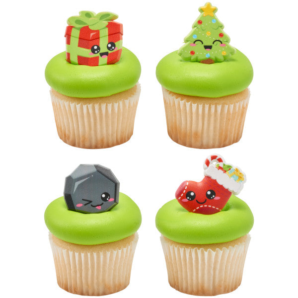 Christmas Cuties Cupcake Rings - 12 Cupcake/Cake Rings