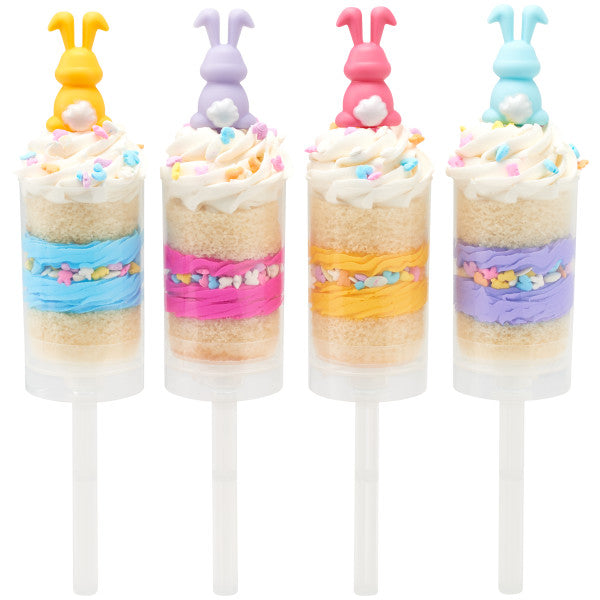 Colorful Bunnies Cupcake Picks, 12 Picks