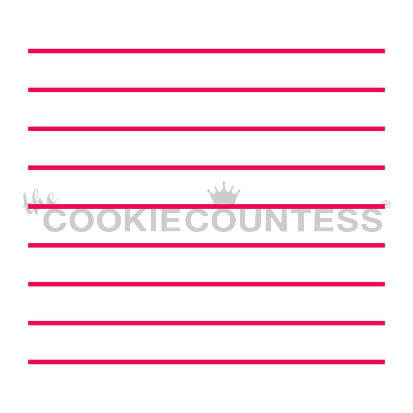 Notebook Stripes Stencil