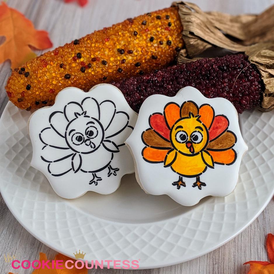 Cute Turkey Paint Your Own Stencil