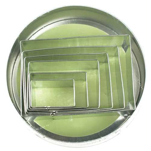 Stainless Steel Rectangle Cutter Set - Set of 6 Cutters