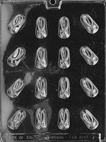 Bite Size Baby Booties Chocolate Mold