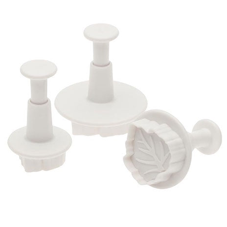 Ateco 3 Piece Carelian Leaf Plunger Cutters