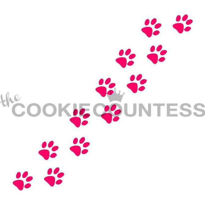 Animal Trail Stencil (Paws)