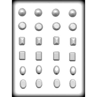 1 Inch Assorted Jewels Hard Candy Mold