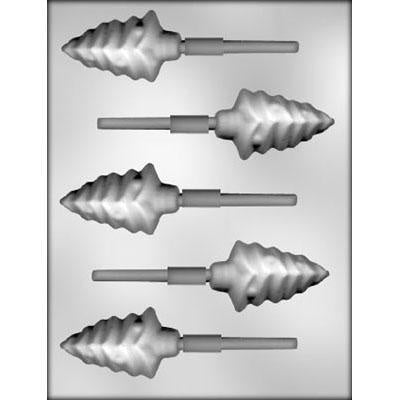 Plain Christmas Tree Lollipop Chocolate Mold