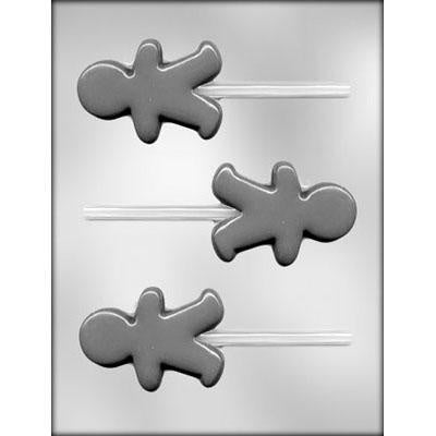 Gingerbread Boy Lollipop Chocolate Mold