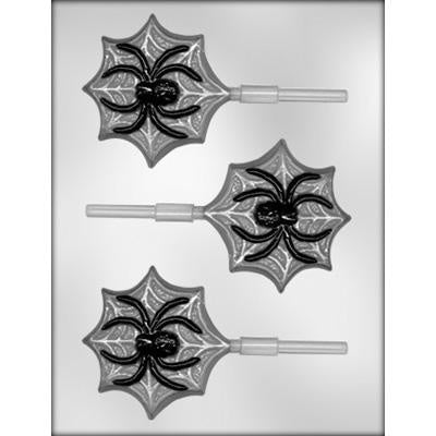 Spider On Web Lollipop Chocolate Mold