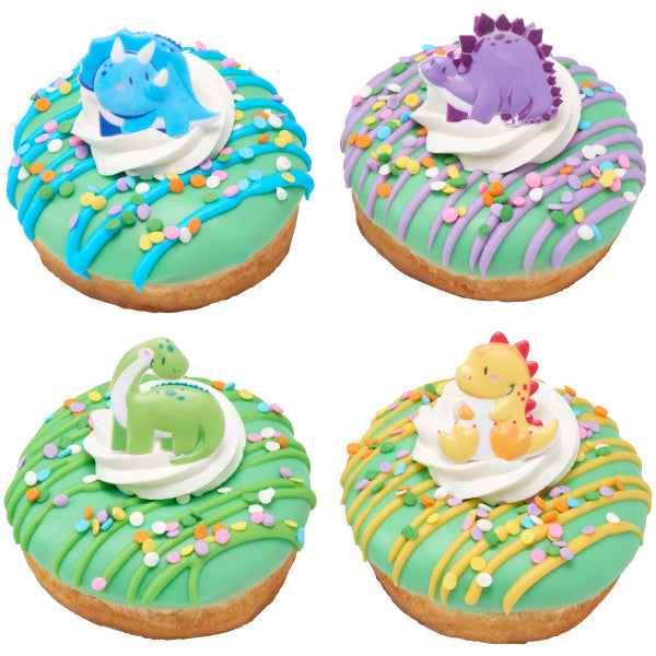 Cute Dinosaur Cupcake Rings -12 Rings