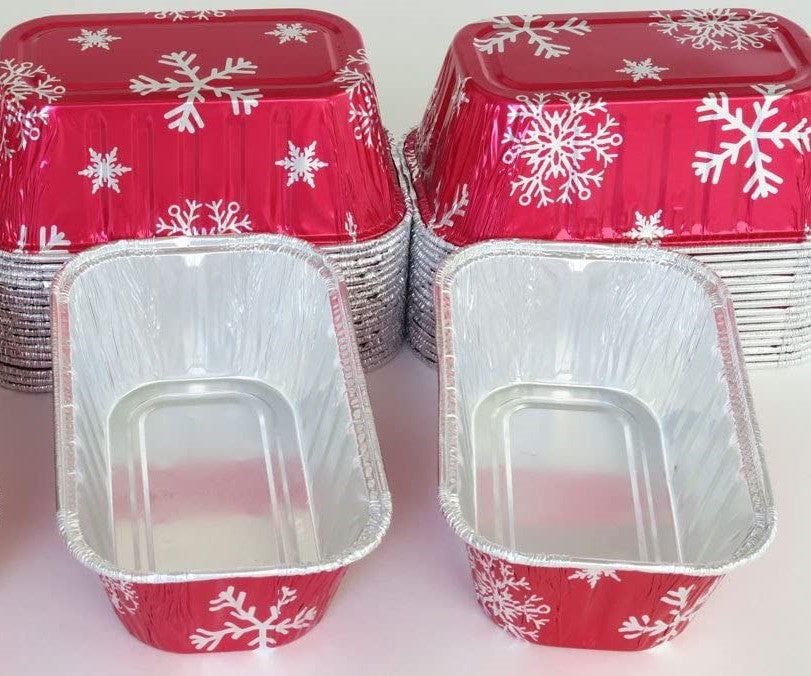 1lb Holiday Foil Bread Loaf Pan