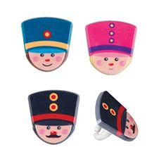 Toy Soldier Cupcake Rings - 12 Rings