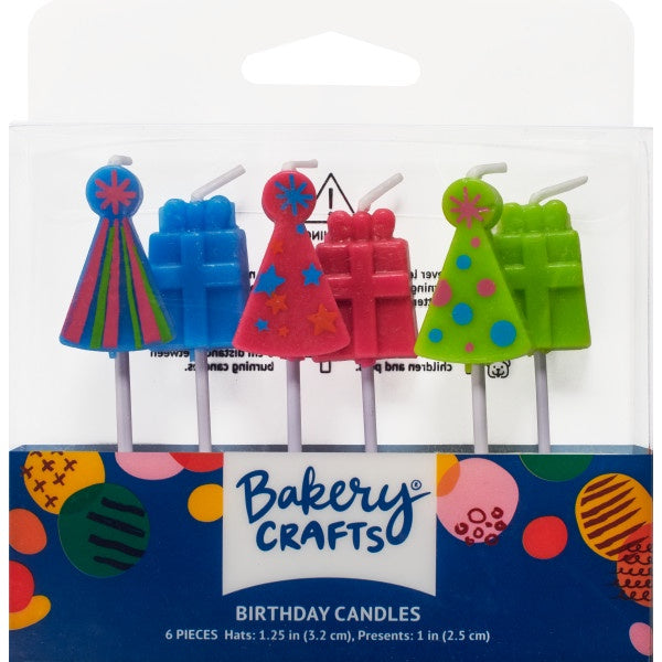 Party Hats and Presents Candle Set
