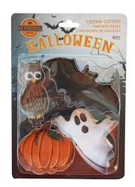 4 Piece Halloween Cookie Cutter Set