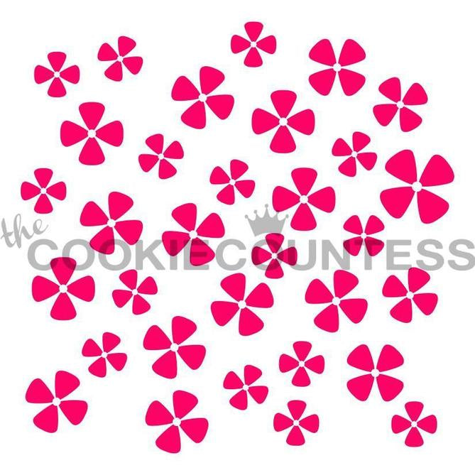 Hydrangea Petals Stencil