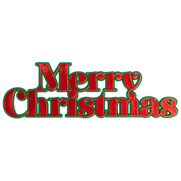 Merry Christmas Script Foil Layon