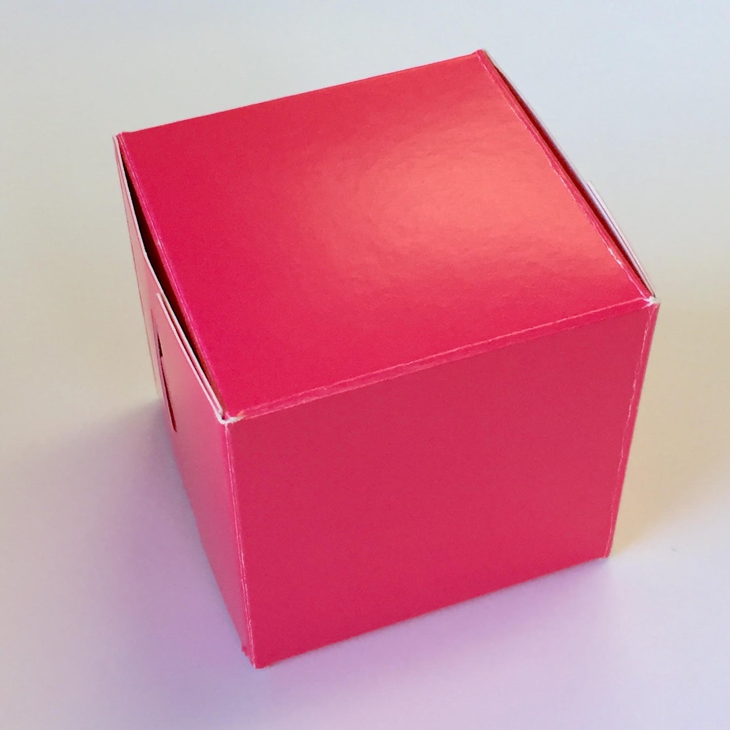 Pink Candy Box, Truffle, 2.5x2.5, 1 Piece Folding Box