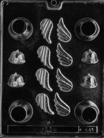 Marshmallow Chick with Wings Chocolate Mold
