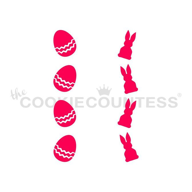 Eggs and Bunnies Stencil