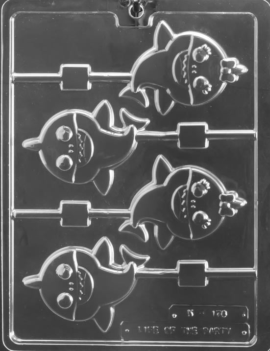 Baby Sharks Lollipop Chocolate Mold