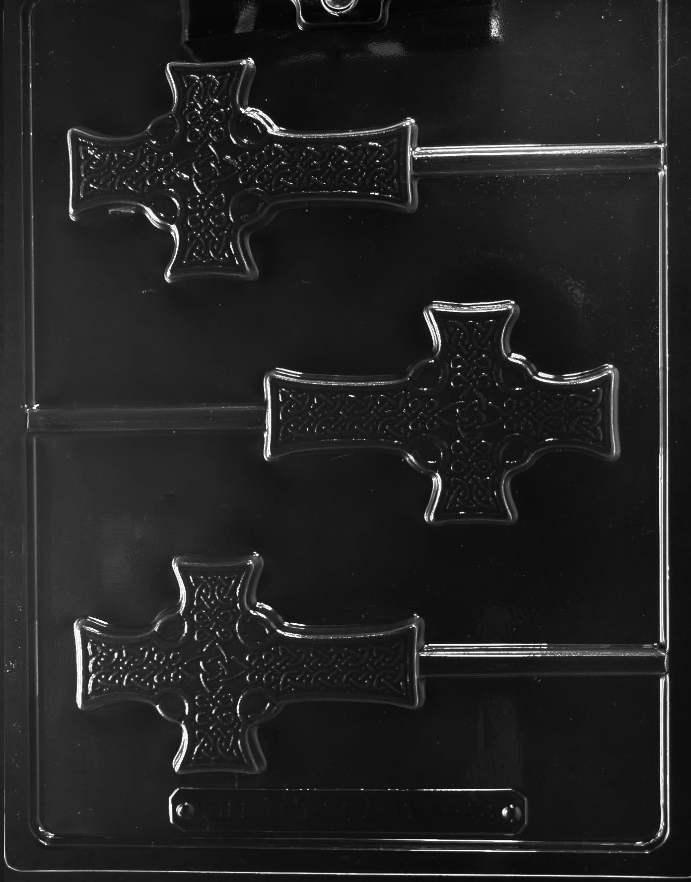 Celtic Cross Lollipop Chocolate Mold