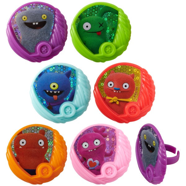 Ugly Dolls Cupcake Rings - 12 Rings