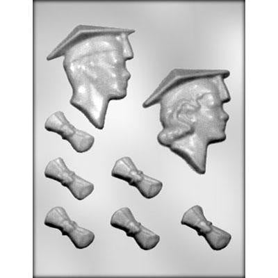 Assorted Graduation Symbols Chocolate Covered Cookie Mold – Frans Cake and  Candy