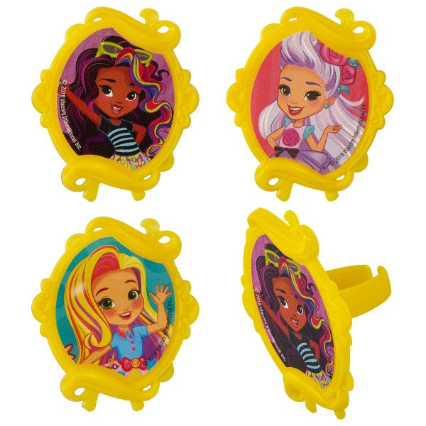 Sunny Day Inspired Cupcake Rings -12 Rings