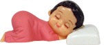 Girl Baby on Pillow