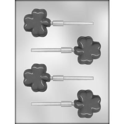 Shamrock Lollipop Chocolate Mold