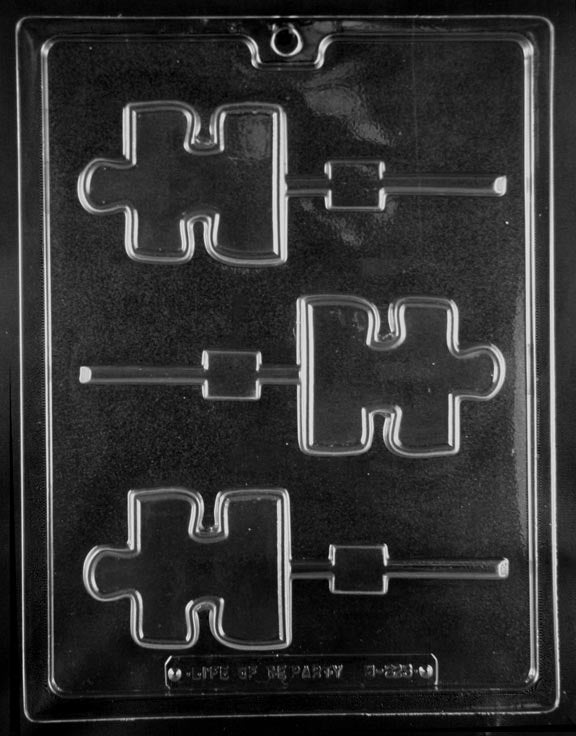 Puzzle Piece Lollipop Chocolate Mold