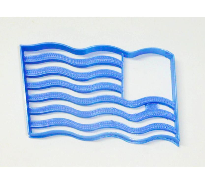 Waving American Flag Cookie Cutter